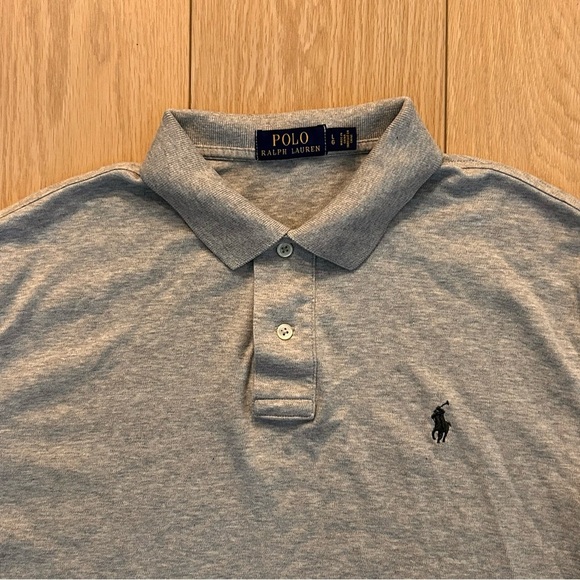 Polo Ralph Lauren Grey Short Sleeve Shirt Size Large - Picture 2 of 6